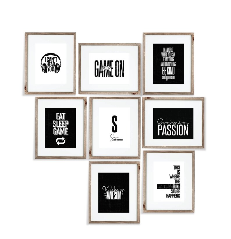 20 Gamer Wall Art Set Gamer Printable Poster Gamer Decor - Etsy