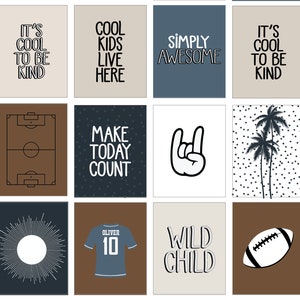 42 Young Boys Print, Boys Room Art, Boys Wall Decor, Playroom Art Set ...