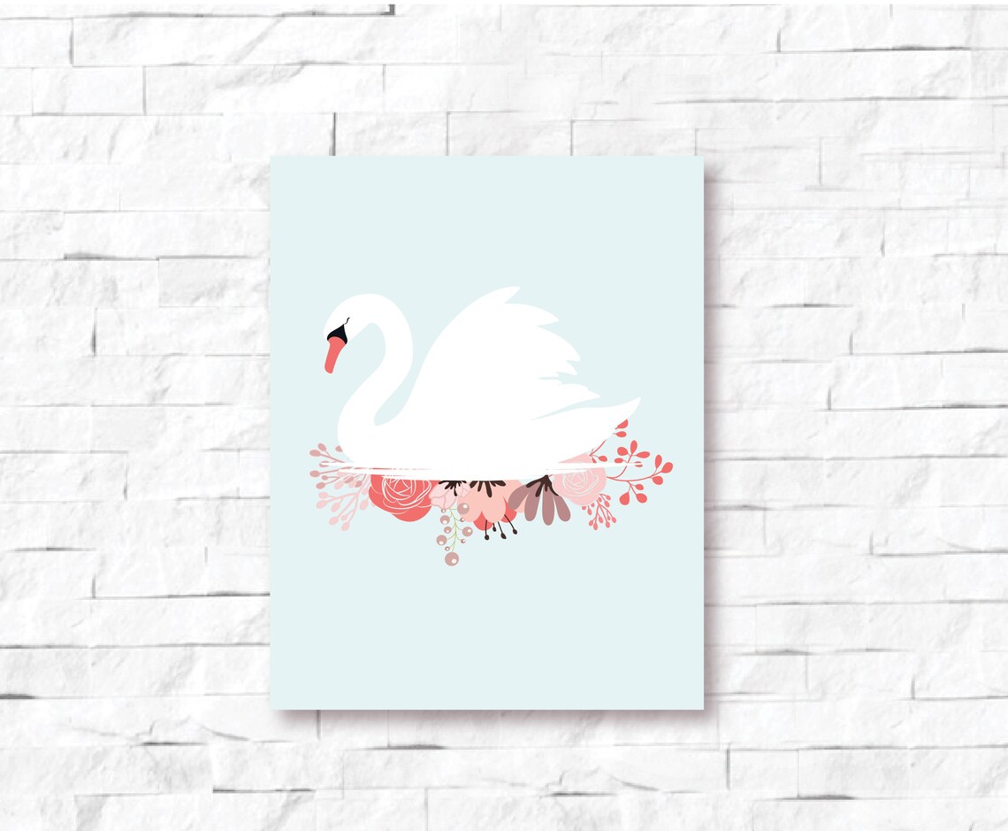 Girl Bedroom Wall Art Set Blush Pink Print Set Printable Etsy