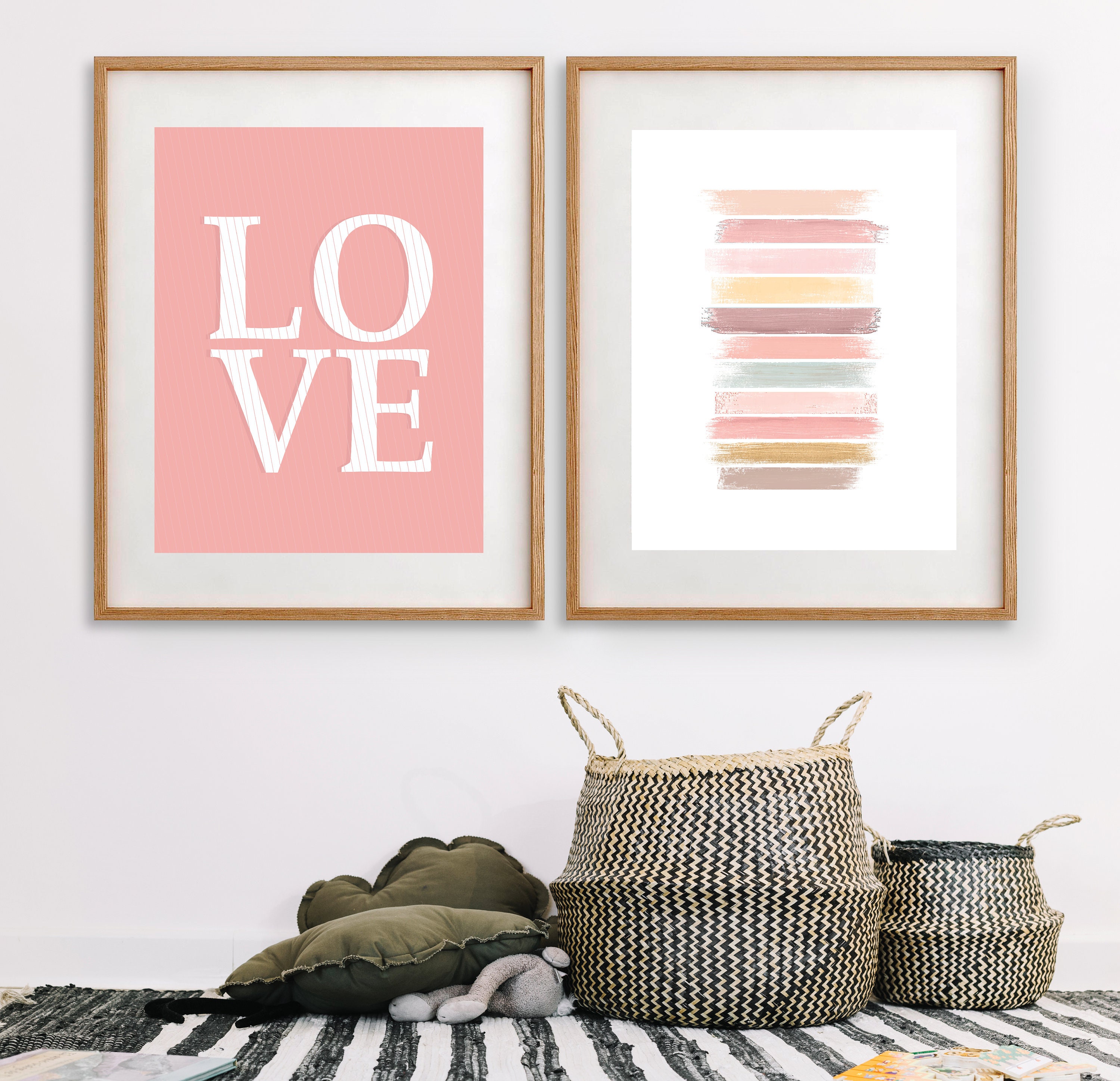 Valentines Day Wall Art Wall Art Print Set print bundles Etsy