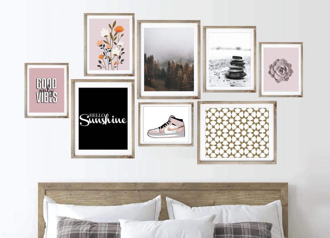 20+ Yoga Wall Art, Teen Room Print Decor, College Dorm Wall Art, Yoga