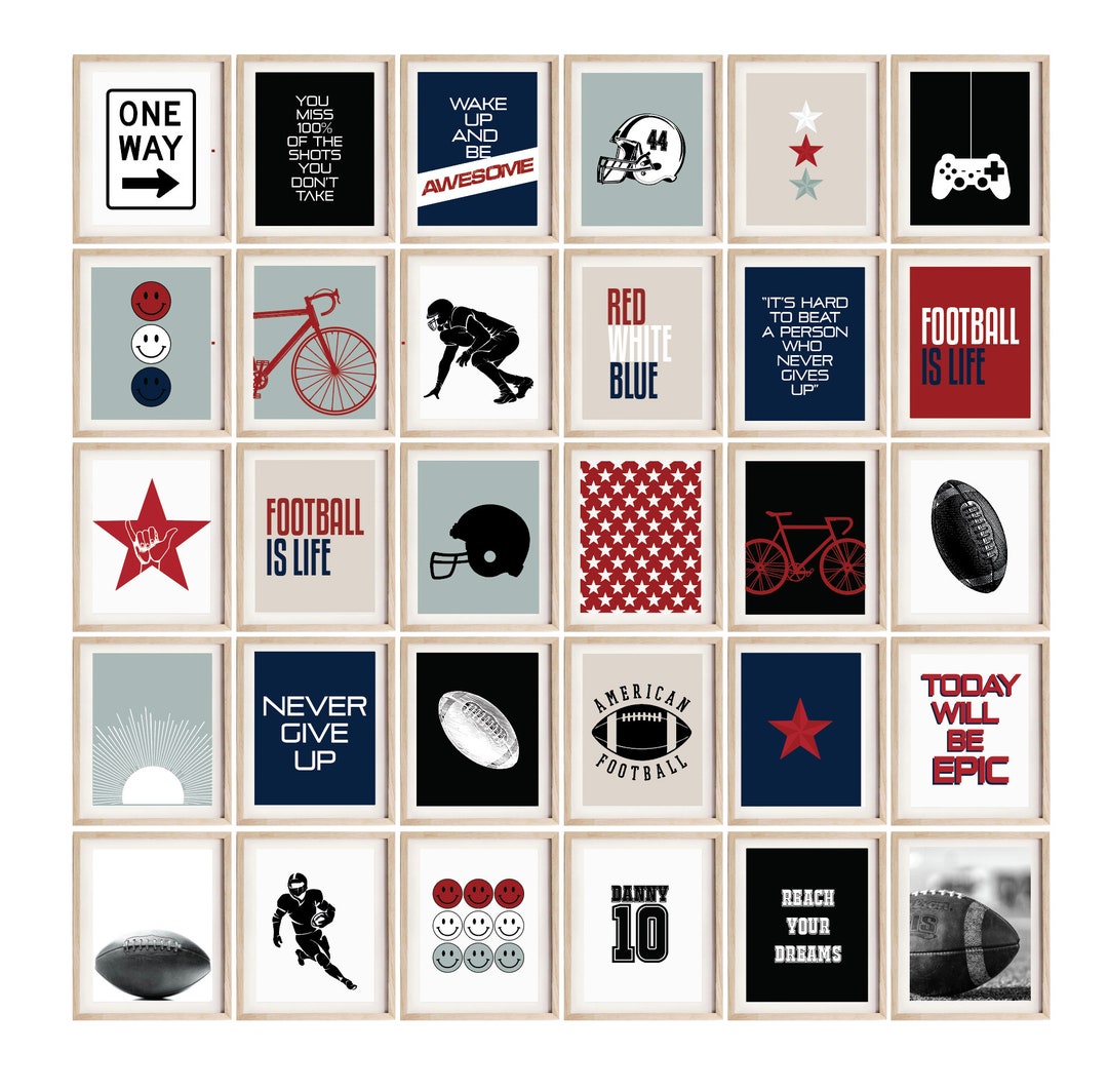 Teen Boy Room Decor, Boy Bedroom Printables, Teen Room Wall Art ...