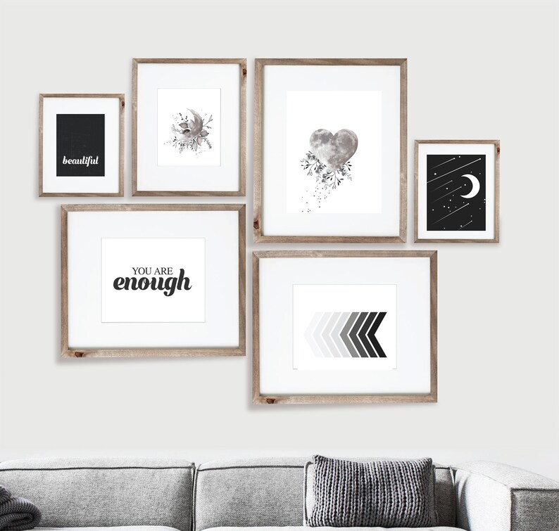 15 Black White Printable Wall Art Set Teen Girl Room Decor Etsy