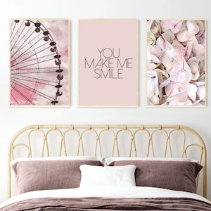 15 Blush Pink Teen Girl print set, Printable wall art bundle, Girl bedroom wall decor collection, Pink wall art set, dorm room essentials