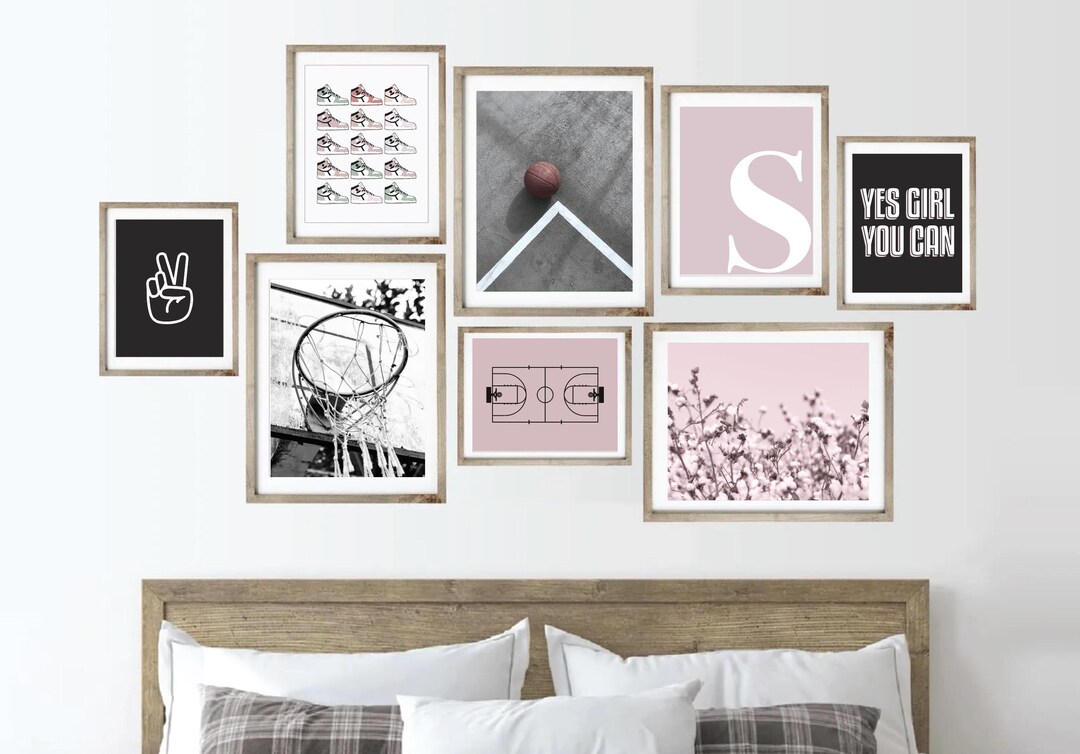 39 Blush Pink Teen Girl Print Set, Printable Wall Art Bundle, Girl Room ...