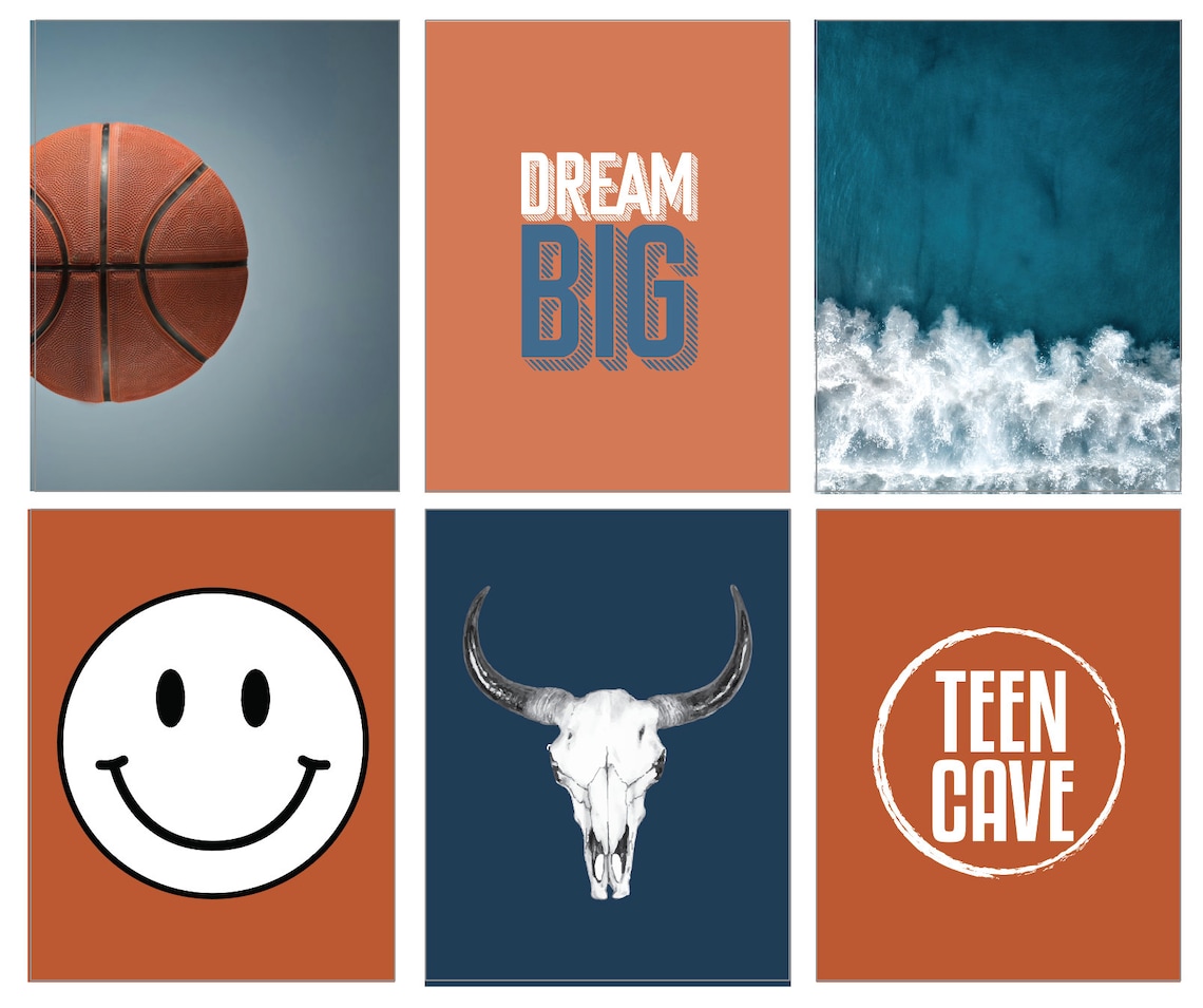 Boys Room Wall Art Boys Room Print Set Teen Boy Wall Decor - Etsy