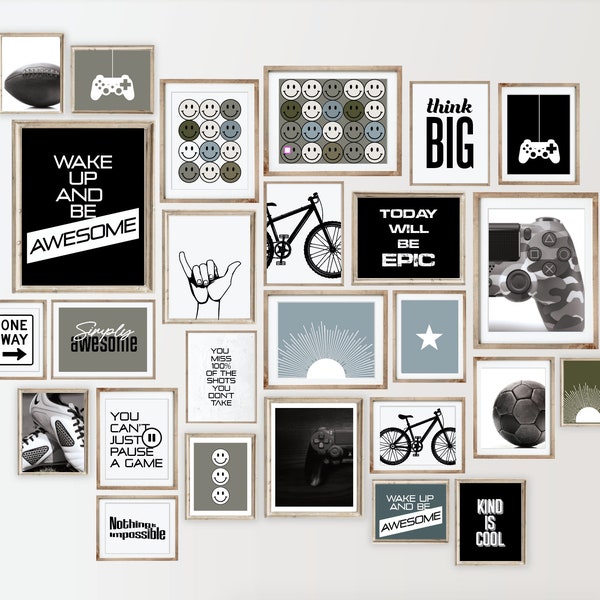 Teen Boy Wall Art Etsy