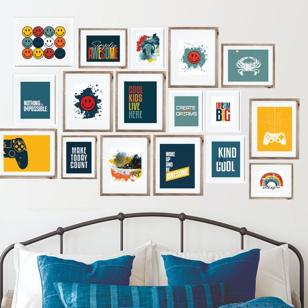 Teen Boy Wall Art Etsy