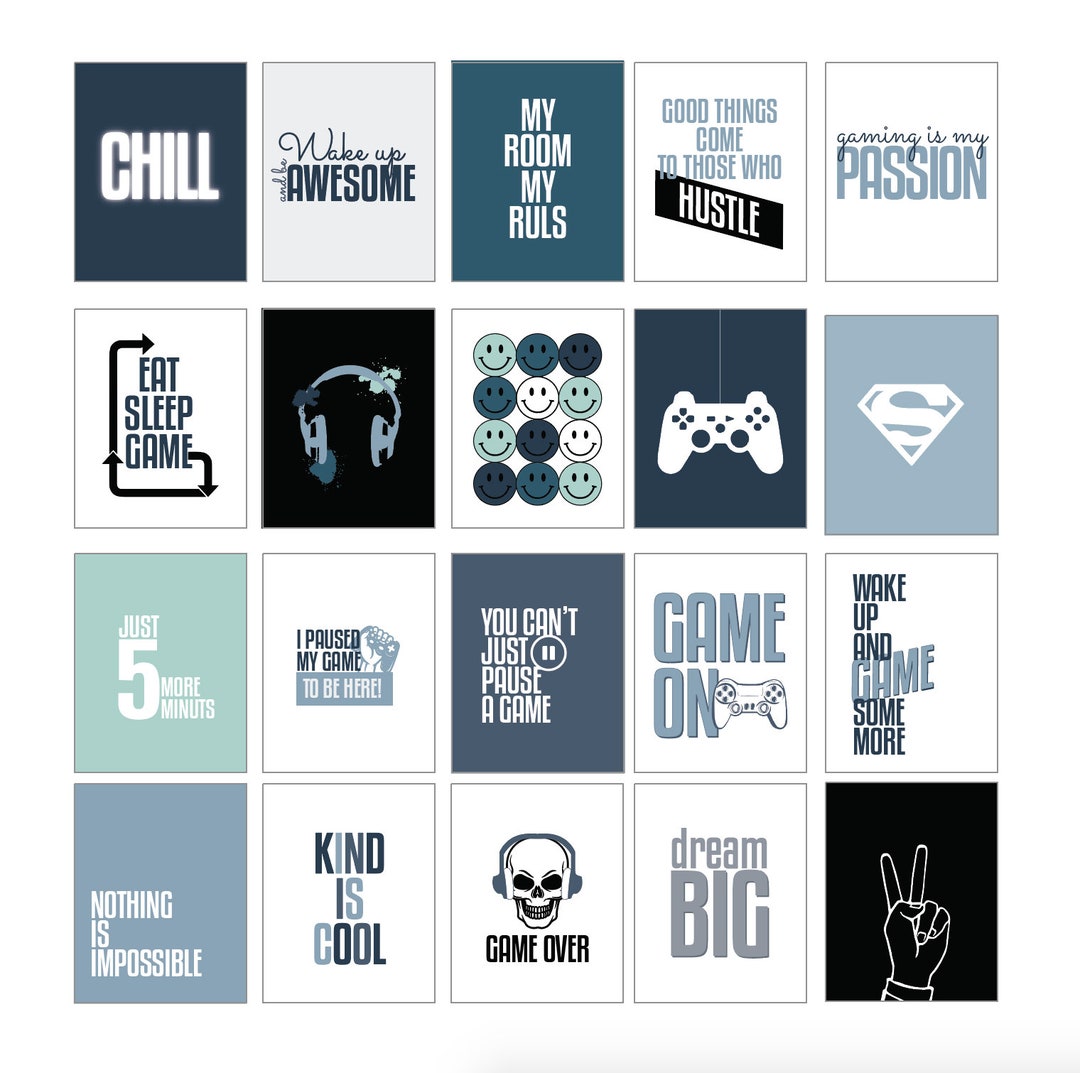 20 Boys Room Wall Art Boys Room Decor Teen Boys Room Decor - Etsy
