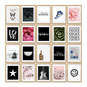 College Wohnheim Wandkunst, Wohnheim Print-Set, Wohnheim-Wand-Dekor, Jugendzimmer Dekor, Jugendzimmer Dekor, Jugendzimmer Print-Set, Printables für Teenager