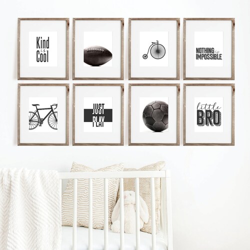 36 Black and White Teen Boy Room Decor Set Printable Wall Art Etsy