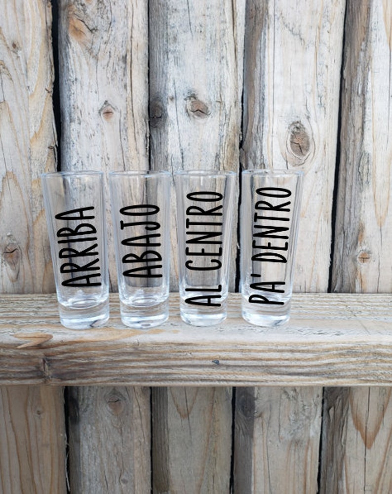 Arriba abajo al centro pa' dentro 2 oz. Shooter Shot | Etsy