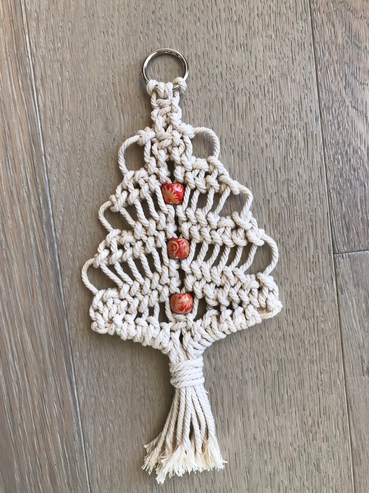 Macrame Christmas Tree Ornaments Etsy