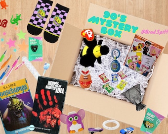 Mystery Box uit de jaren 90 - Vintage Surprise Box uit de jaren 90 met Nicktoons, Buffy, Spice Girls, Tamogotchi en meer!
