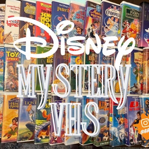 Mystery VHS Surprise Box - Vintage Video Cassettes - Lion King, Beauty and the Beast, Aladdin, Cinderella, and more