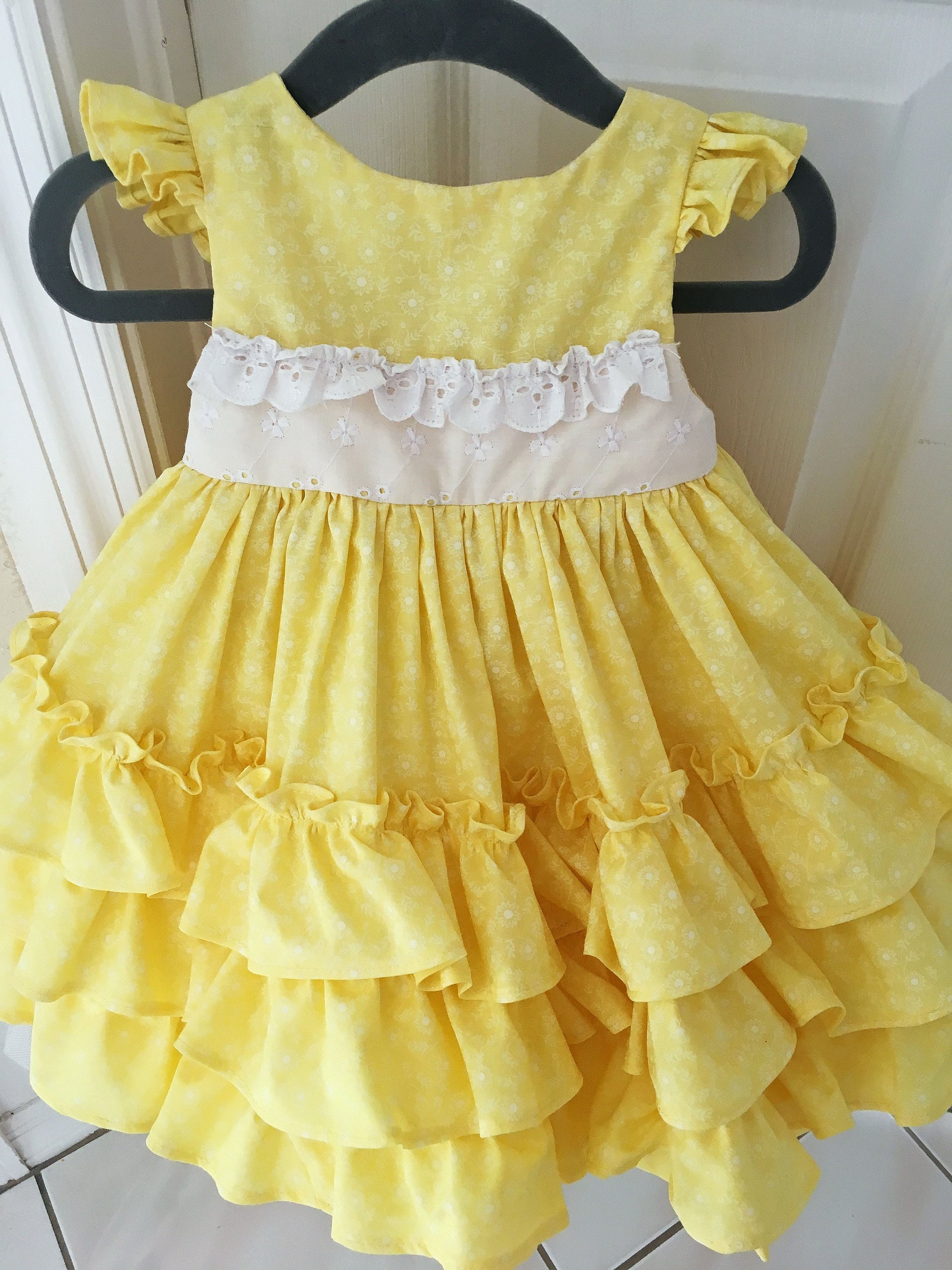 Newborn top yellow dress