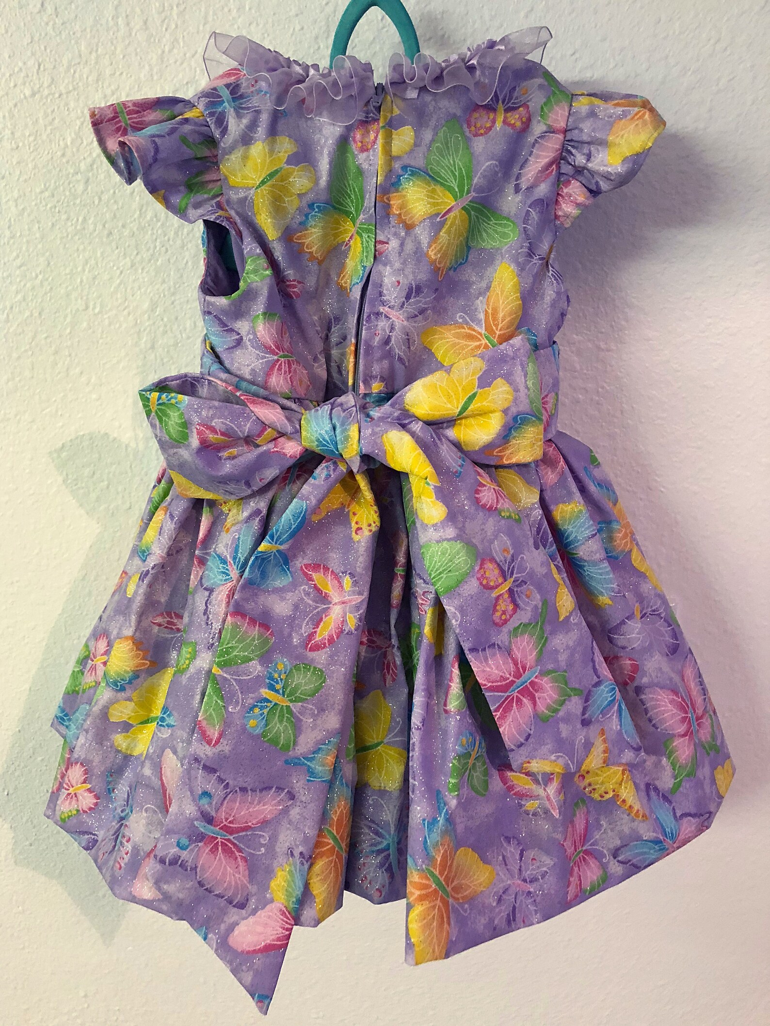 Little Girl Butterfly Print Purple Dress Baby Girl Sparkle Etsy.de