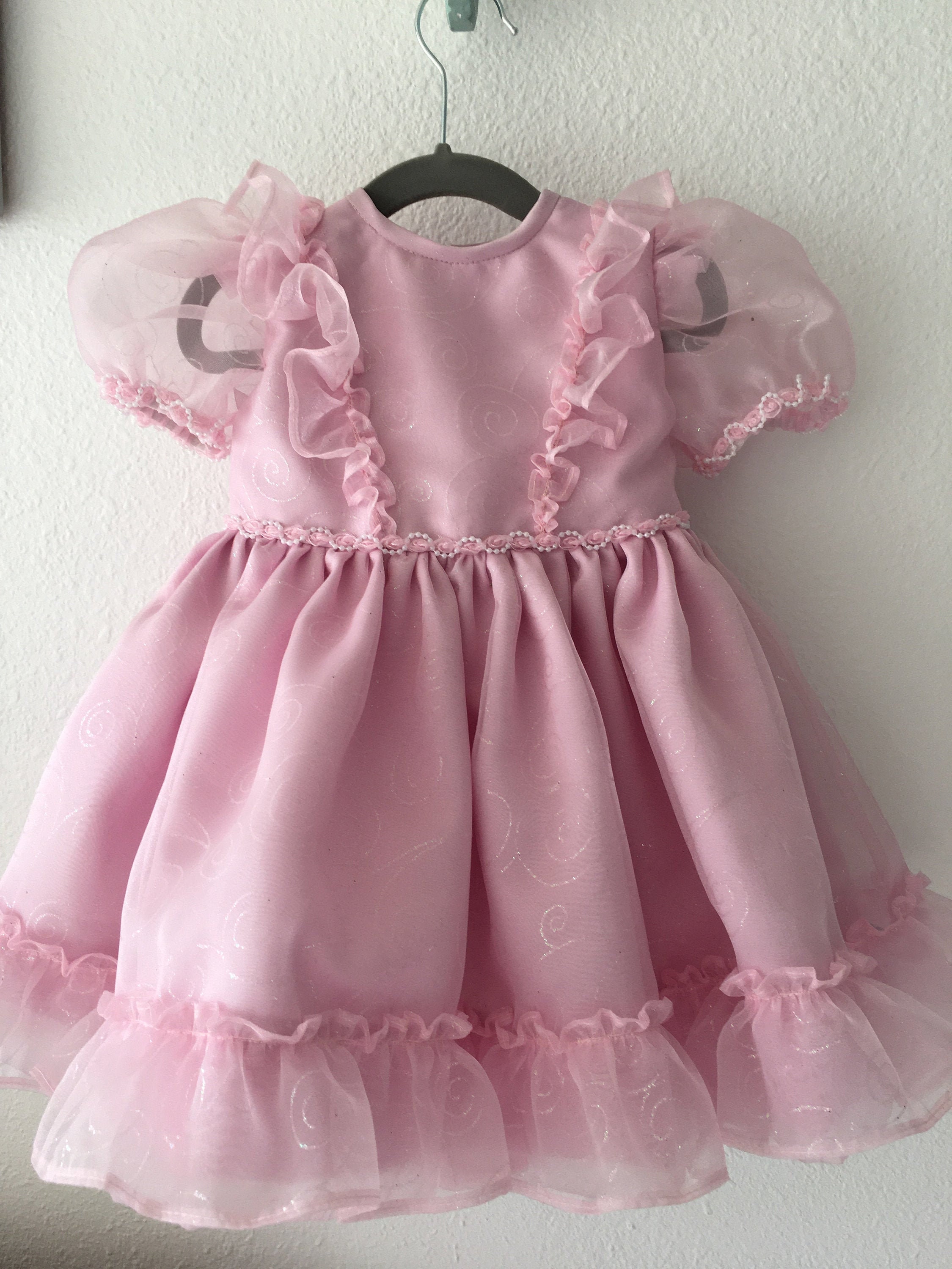 Pink sparkly dress shop little girl