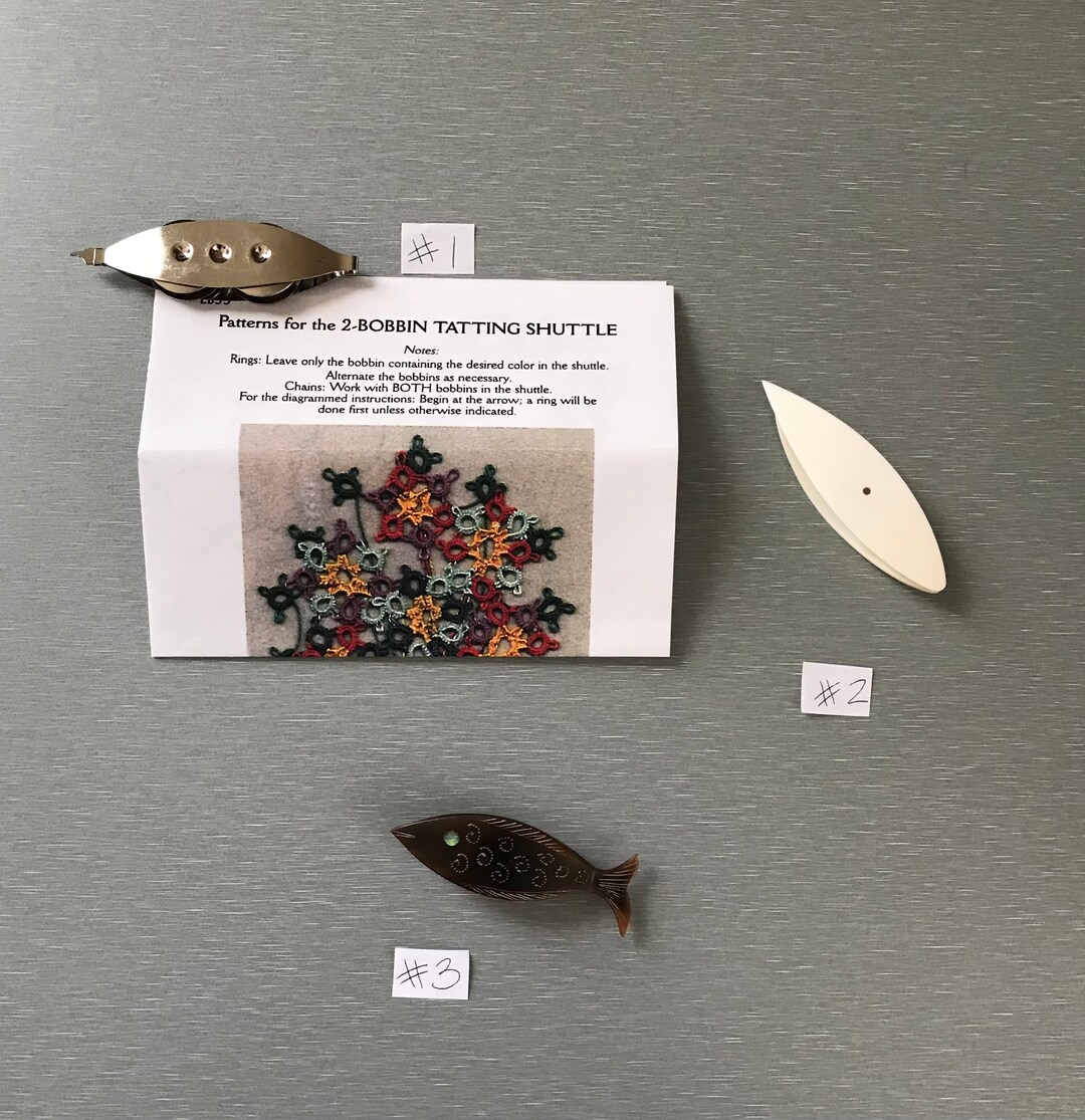 Tatting Shuttles in 3 Styles 15.50 26.50 Each Metal 2bobbin Tatting