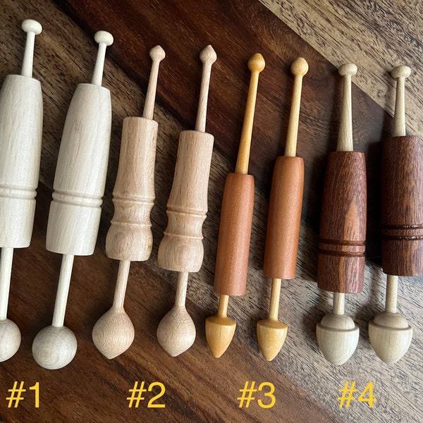Hooded Lace Bobbins per Pair 5.00-6.50 per pair - Available in 4 different styles of hooded bobbins - #4 has 2 sizes
