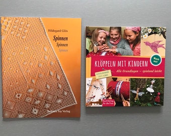 Bobbin Lace Books in German 29.50-32.50 - Spinnen, Spinnen, Spinnen (Spiders) By Hildegard Glös or Lace for Children - Klöppeln Mit Kindern