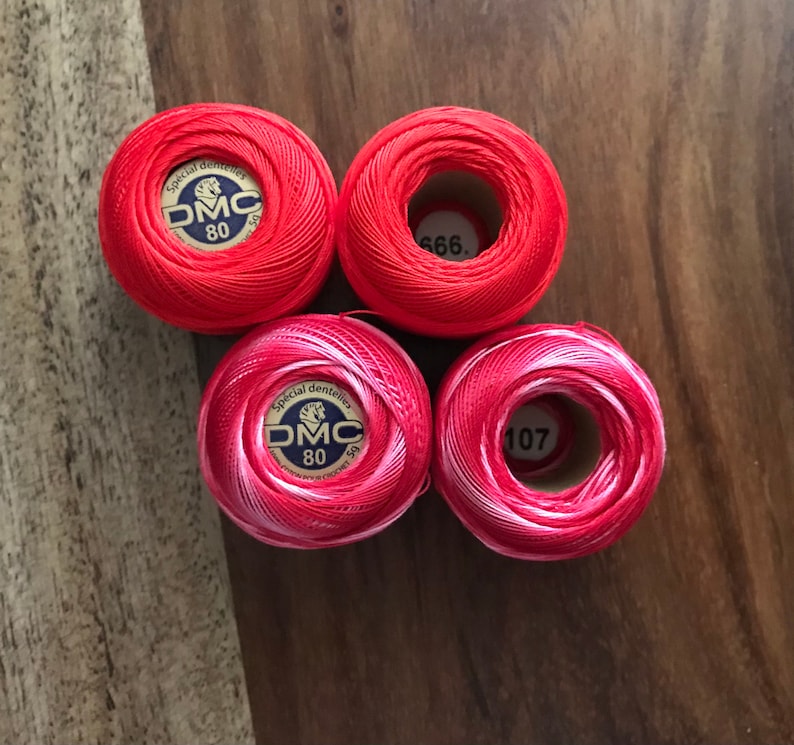 DMC 80 Cotton Lace Threads for Tatting & Bobbin Lace BACK in Etsy UK