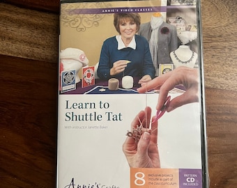 Tatting DVD - Learn to Shuttle Tat DVD by instructor Jeanette Baker 18.50 - 8 exclusive projects