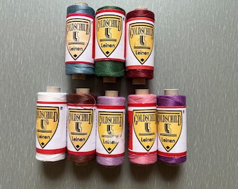 Linen Londonderry / Goldschild 66/3 Lace Threads- Color Chart 25 Grams 300 Meter spools