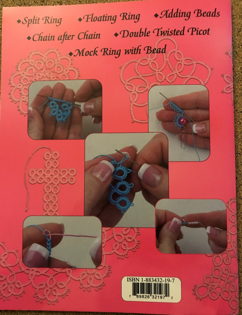 Needle Tatting Books Learn Needle Tatting Stepbystep 13.00 Etsy
