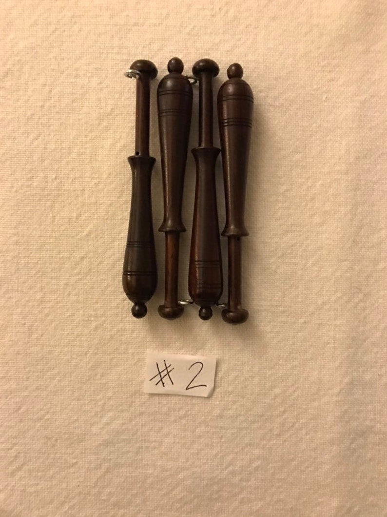 Bobbin Lace Bobbins for wire or metallics Square bobbins 4 pk | Etsy