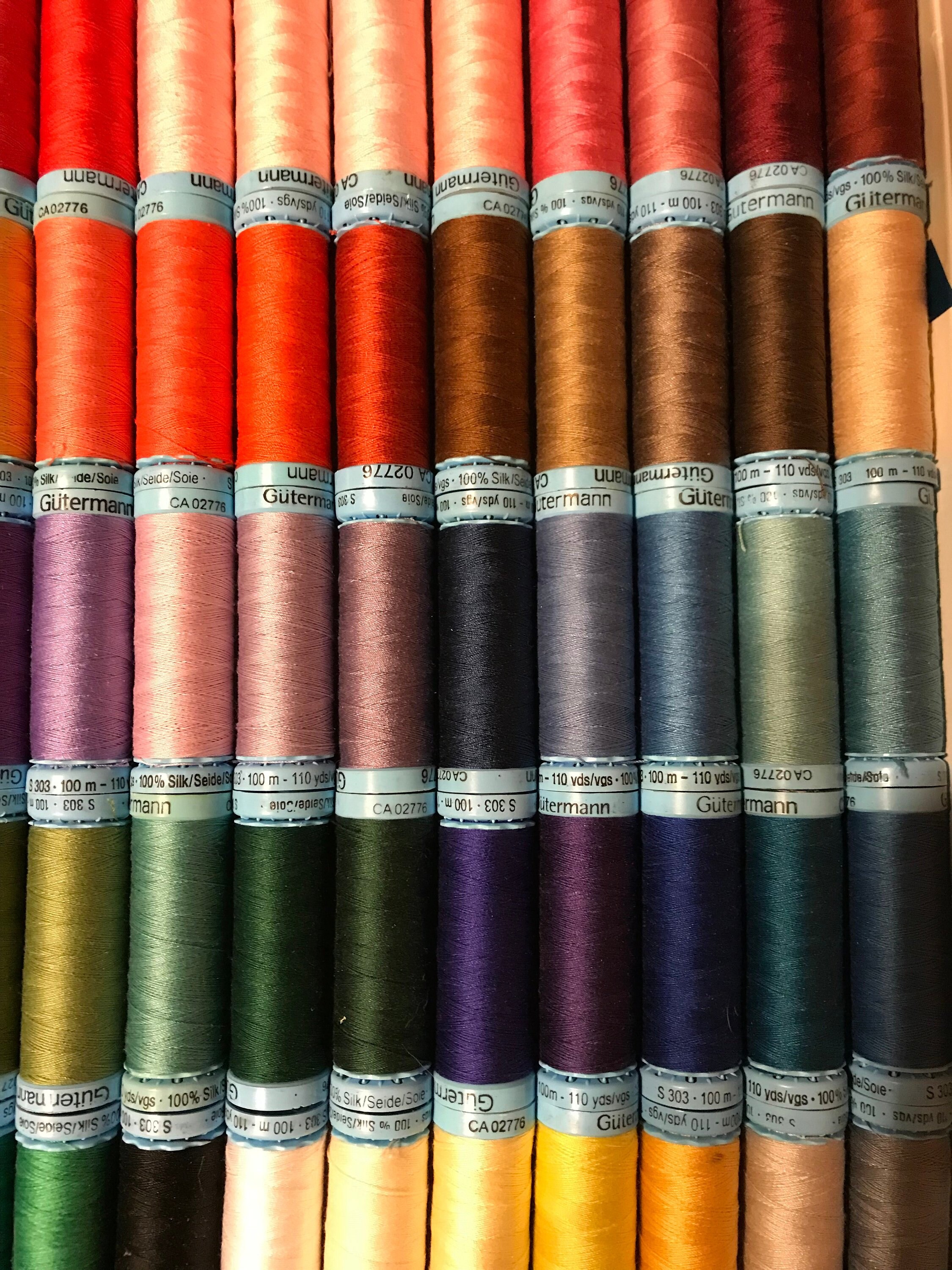 Silk Lace Threads for Bobbin Lace Gutermann 4.95 Ea S303 Etsy Canada