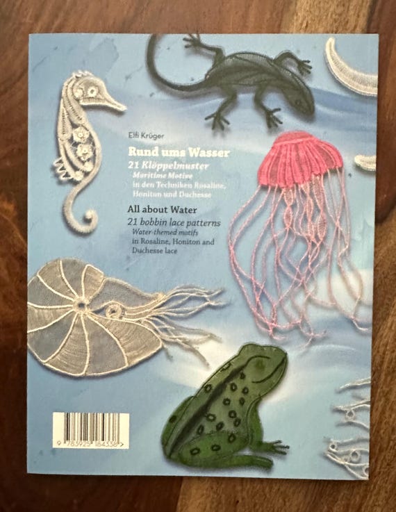New Bobbin Lace Book All About Water by Elfi Kruger 49.50 Each