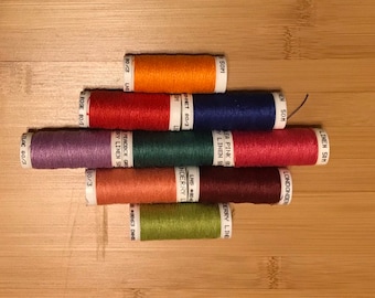 Linen Goldschild/ Londonderry 3.95-16.50 80/3 or 100/3 Lace Threads for Bobbin lace -  Color Chart - Same as Goldshild - 25 Grams spools