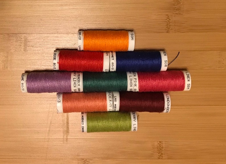 Download Linen Lace Threads for Bobbin lace Londonderry 80/3 Color | Etsy