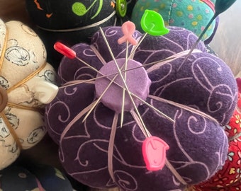 Pin cushions 16.50 each - all handmade and original - Pin cushions include a magnet in the center to put loose pins or your tools for lace
