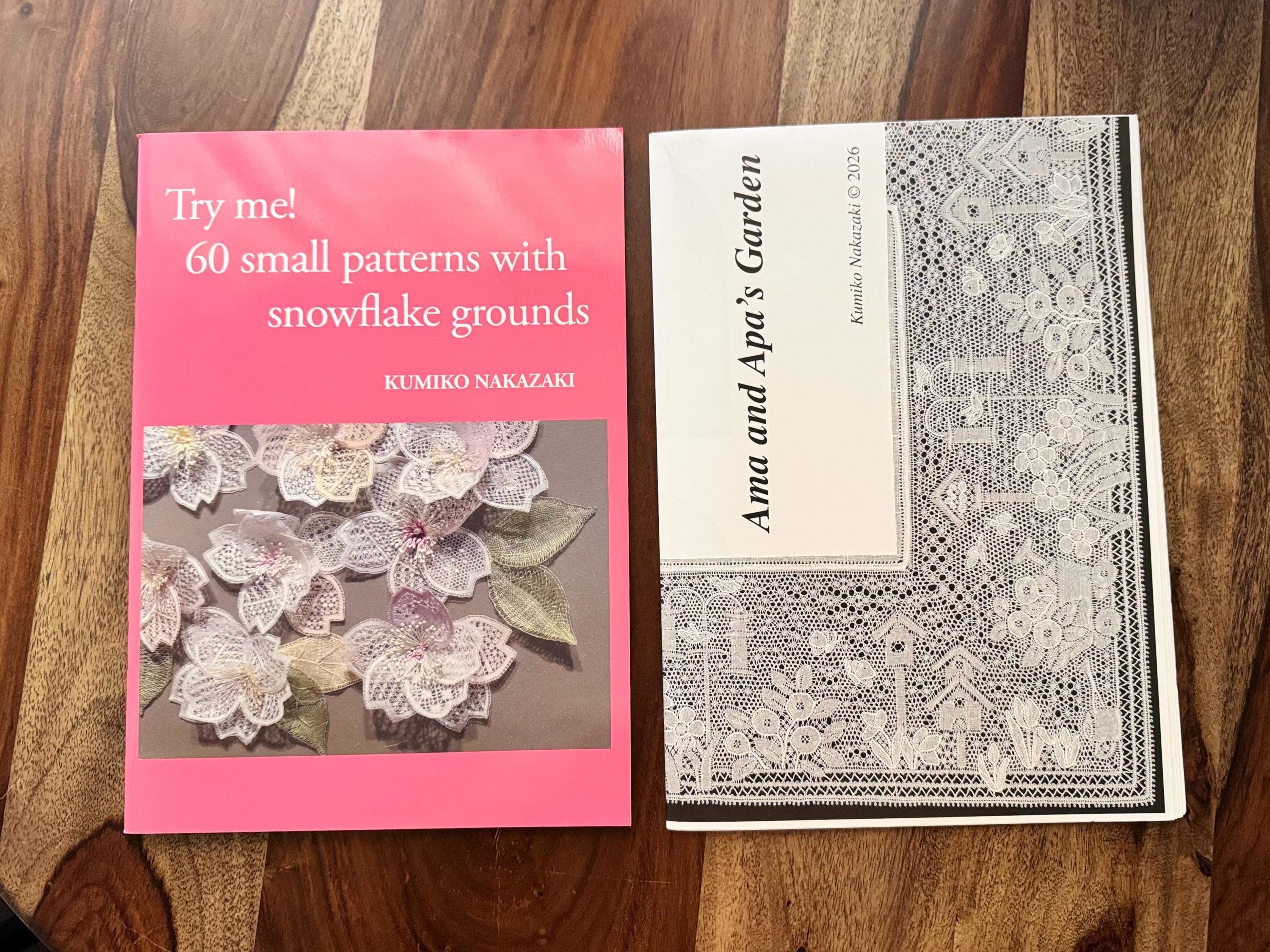 New in Stock!! Binche Bobbin Lace Folio's by Kumiko Nakazaki - Ama