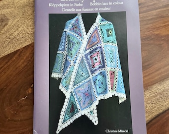 Nuevo libro de encaje de bolillos 62,50. ¡Cuadrados de la abuela a color! de Christine Mirecki: 30 patrones de encaje de bolillos en Torchon, Cluny y Milanese con diagramas.