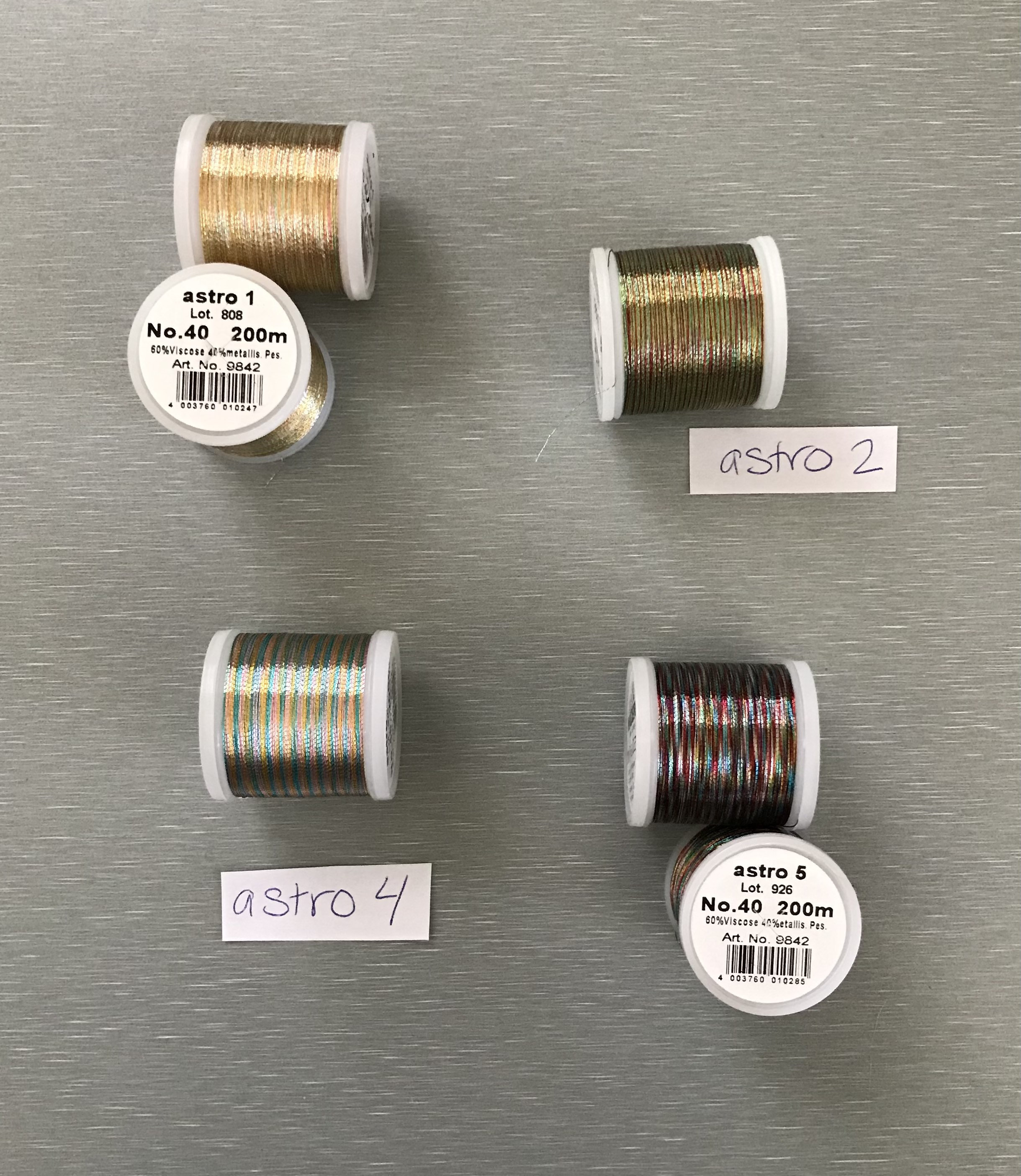 Metallic Bobbin Lace /embroidery Thread 5.50 Each -madeira Metallic No ...