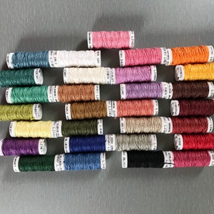 Linen Londonderry 18/3 Lace Threads for Bobbin lace -  Color Chart attached 3.15/ea - Same as Goldshild 12 M small spool or large spool 90m