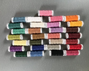 Linen Londonderry 18/3 Lace Threads for Bobbin lace -  Color Chart attached 3.15/ea - Same as Goldshild 12 M small spool or large spool 90m