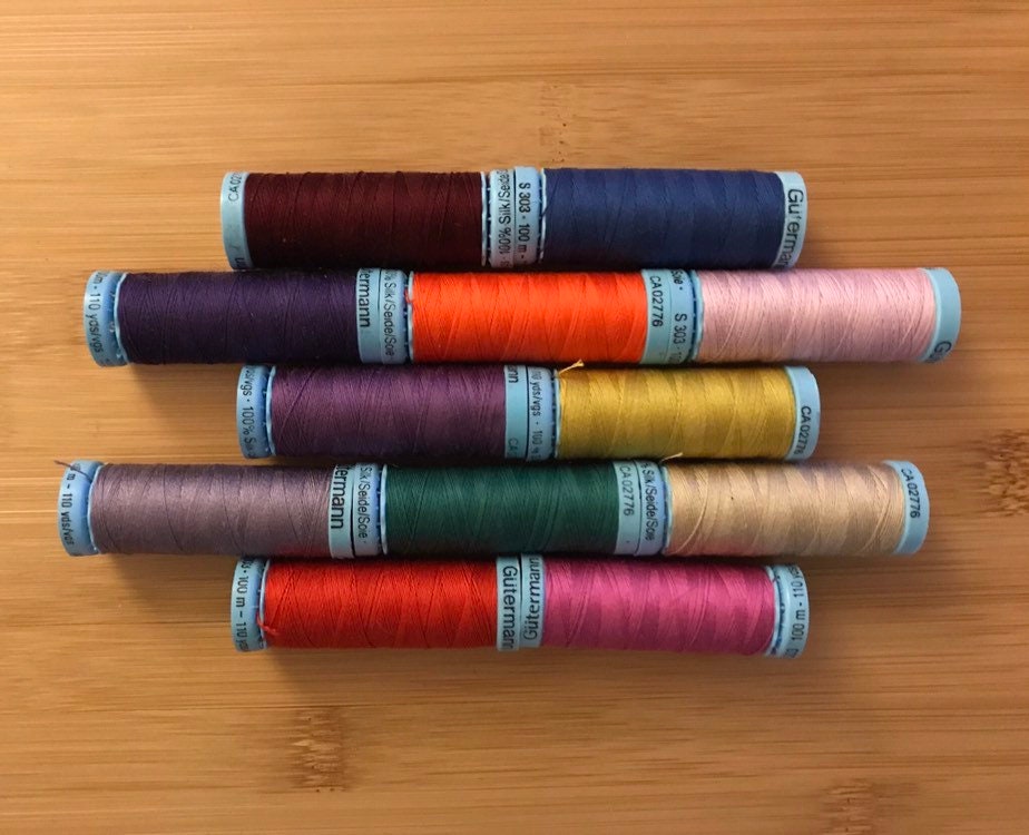 369 Burgundy 100m Gutermann Silk Thread - Silk Thread - Threads - Notions