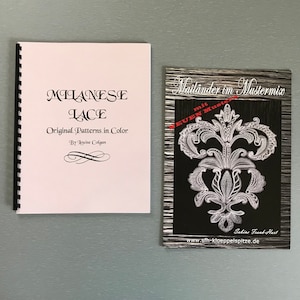 Bobbin Lace Books 26.50- 28.50 Milanese Lace Original Patterns in Color by Louise Colgan or Mailander im Mustermix by Sabine Frank-Hart