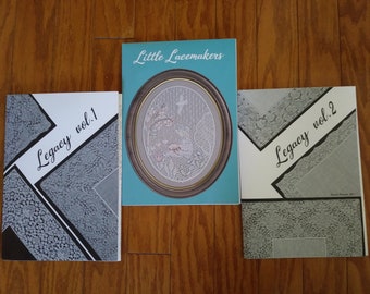 Bobbin Lace Folio's by Kumiko Nakazaki - Little Lacemaker 27.50, Legacy Vol. 1 29.50 or Legacy Vol. 2 29.50 All 3 only 85.50