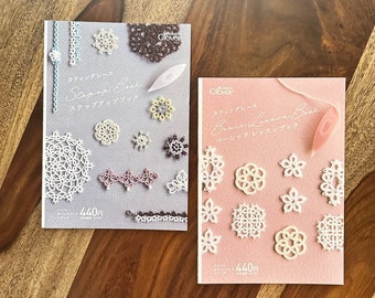Tatting Books by Clover 9.00 each - Step up book or Basic Lessons Book- in Japanese both include picture instruction for techniques