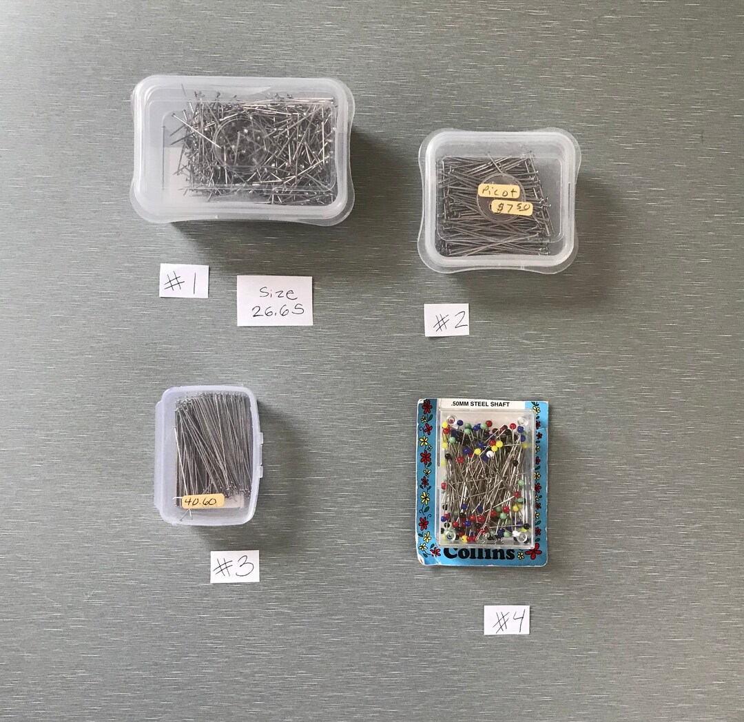 Bobbin Lace Pins 8.50 Each Available in 26 .65 Pins, Extra Thick Picot