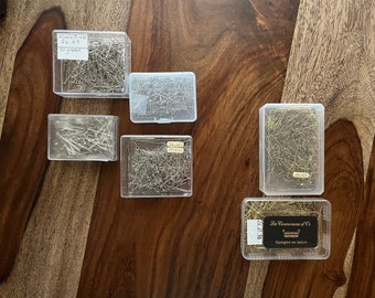 Pins for Bobbin Lace - Size 26 X 0.65 Available in Nickel plated Brass 50 Grams or Brass 75 Grams *packaging will vary
