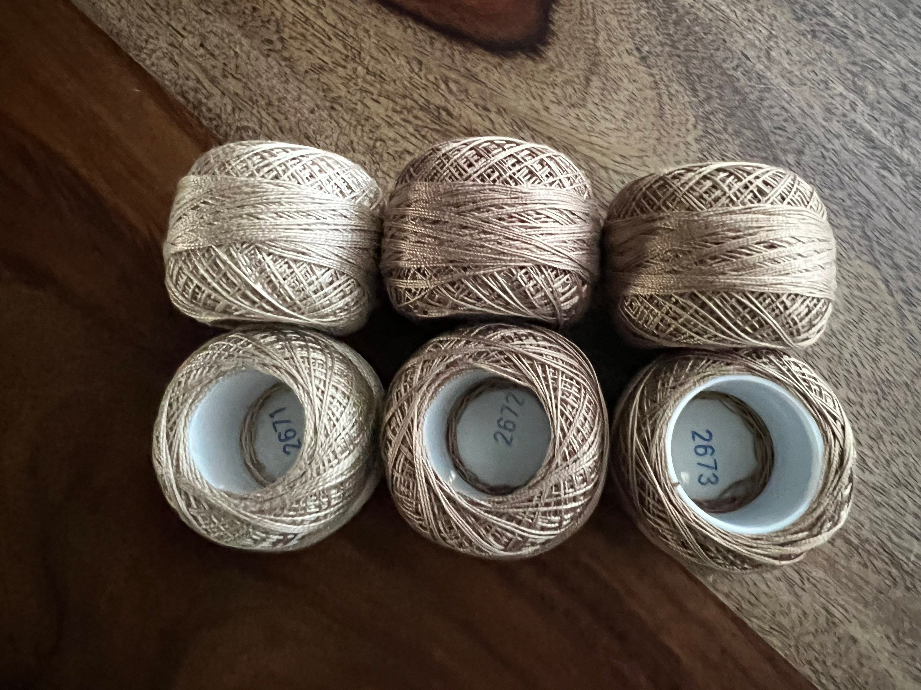Tatting & Bobbin Lace Cotton Threads- by Venus 3.50 Size 8 Available in ...