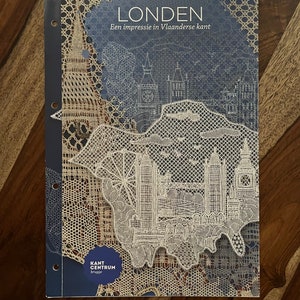 New Folio Londen, Brugge Bobbin Lace Patterns. Kantcentrum Full size w/ working diagrams & finished picture, Advanced, not a book 29.50