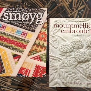 Needle Lace Books 33.50 by Yvette Stanton - Smoyg: Pattern darning from Norway Or Mountmellick embroidery inspired by nature