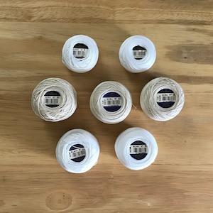 DMC Cotton Lace Threads for Tatting & Bobbin lace Pearl Cotton 3.25 or Cordonnet Special 4.25/ea